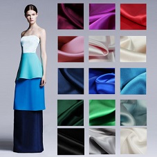 Various Solid Dyeing Silk Fabric