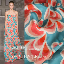 Silk CDC Digital Print Fabric 