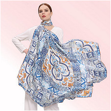 140cm*140cm Silk satin square scarf  