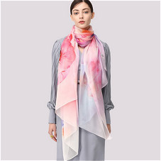 200cm*110cm Silk chiffon long scarf  