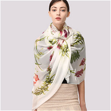 200cm*110cm Silk chiffon long scarf  