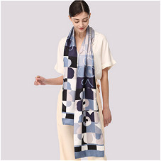 200cm*28cm Double-layer Silk Twill Long Scarf 