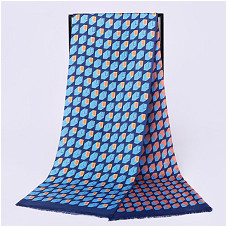 200cm*28cm Men's Scarf Double-layer Silk Twill 