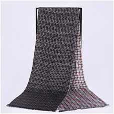 200cm*28cm Men's Scarf Double-layer Silk Twill  